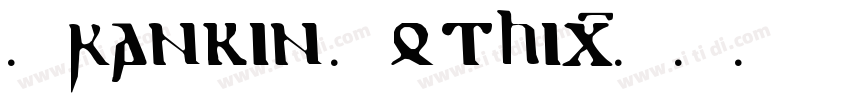 Frankin Gothic字体转换